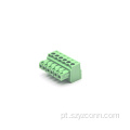 blocos de terminais plugáveis 6P fêmea de passo de 3,5 mm
